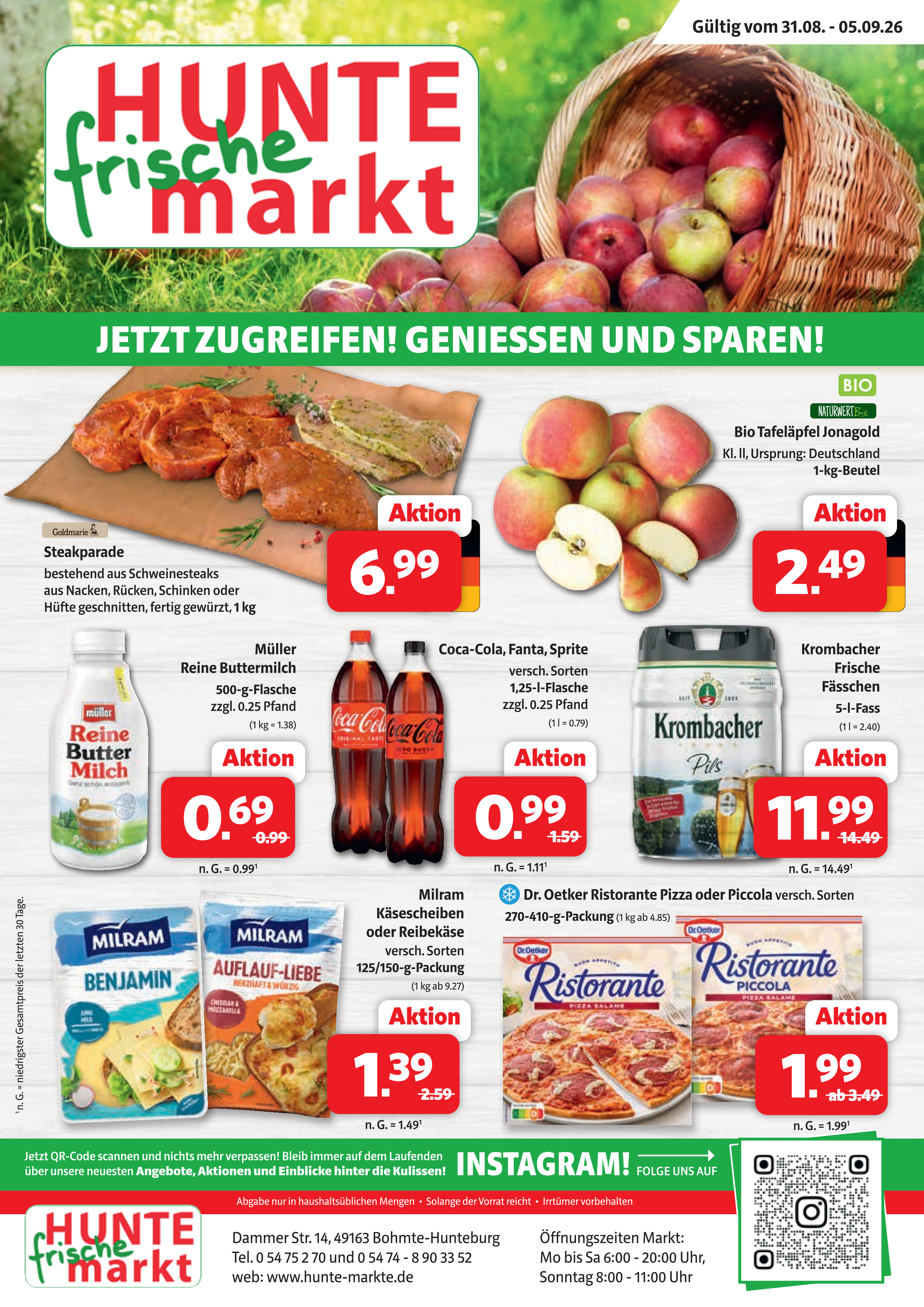 Bild zuHunte-Markt Angebote KW 36  (31.08.26 - 05.09.26)