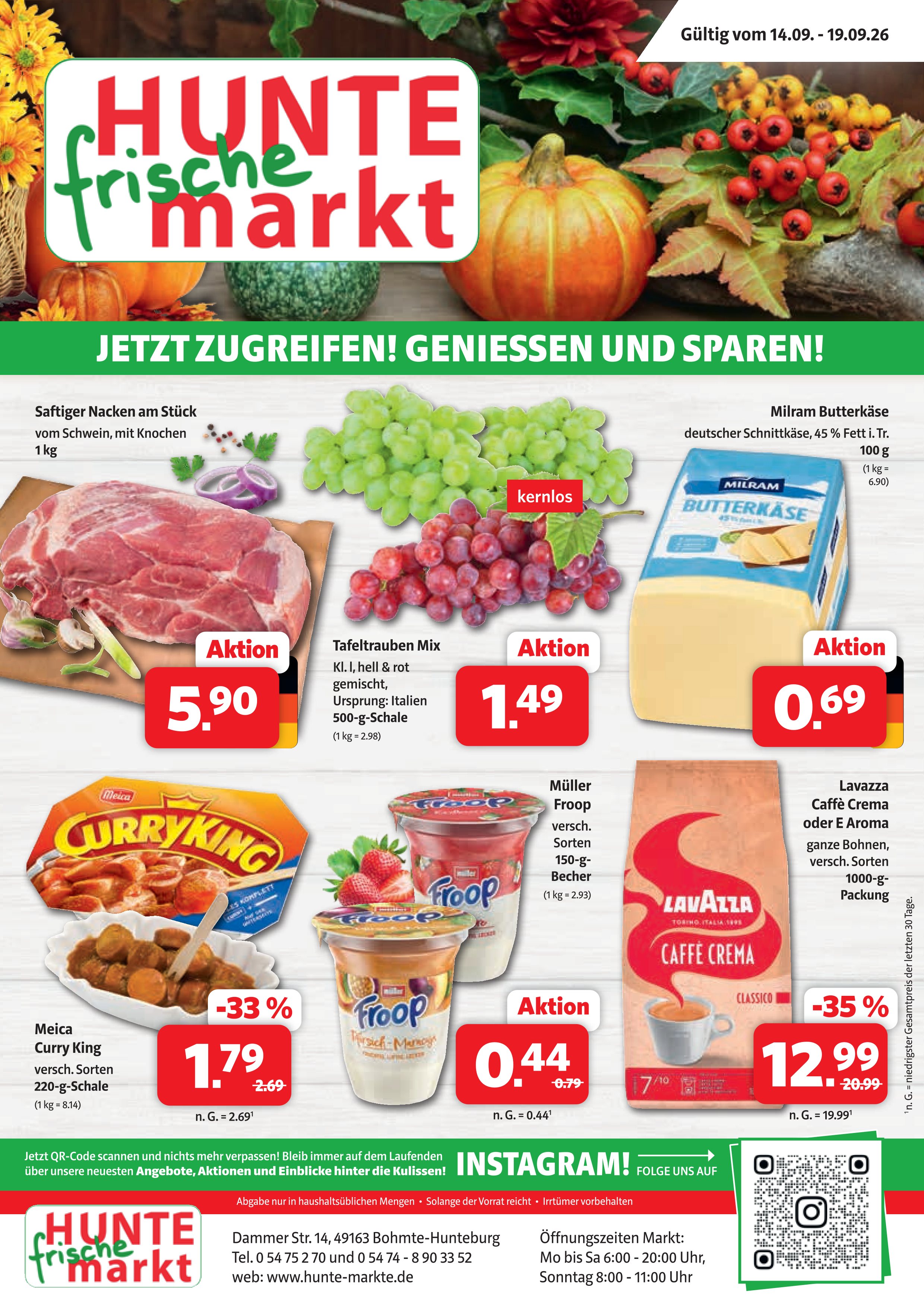 Bild zuHunte-Markt Angebote KW 38  (14.08926 - 19.09.26)